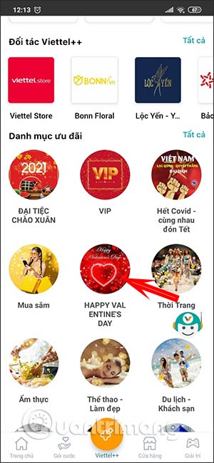 Chọn Happy valentine’s day
