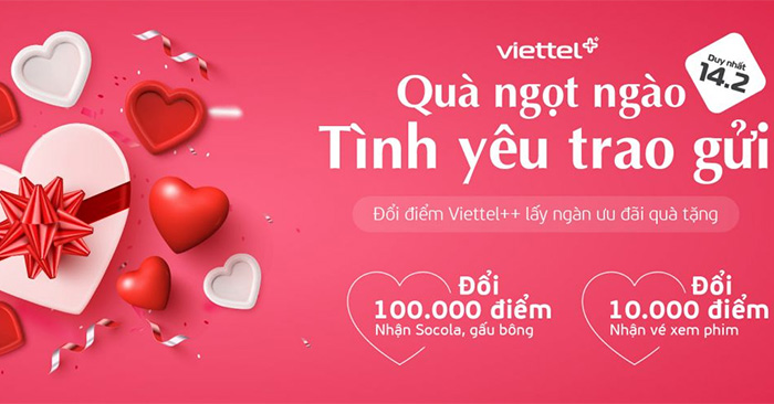 How to redeem Valentine gifts with Viettel ++ points on My Viettel