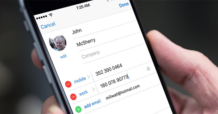 How to change photos to iPhone contacts