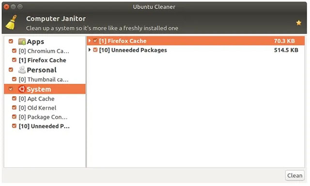Ubuntu Cleaner