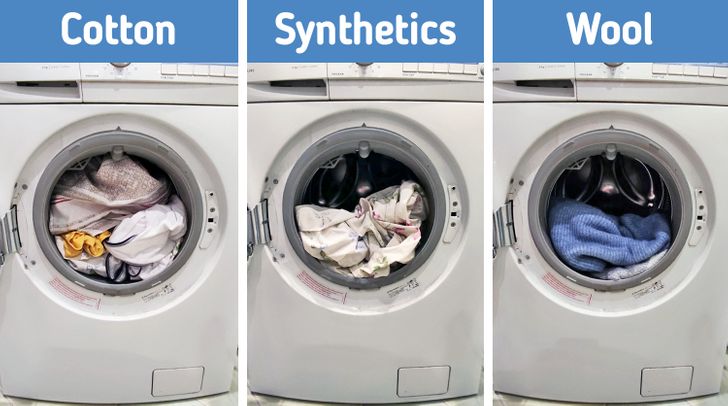 Cho nhiều đồ giặt vào trong máy giặt