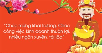 Lời chúc mở hàng đầu năm mới, lời chúc khai trương đầu năm mới
