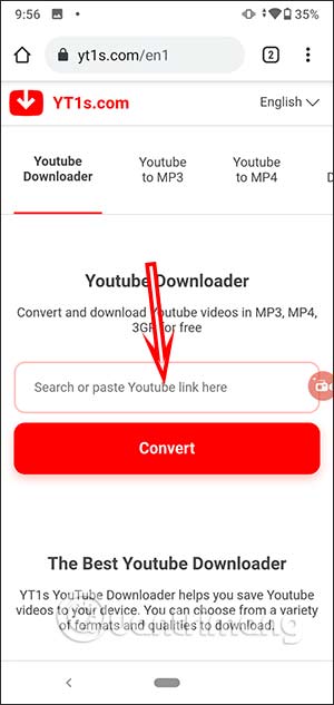 Dán URL video