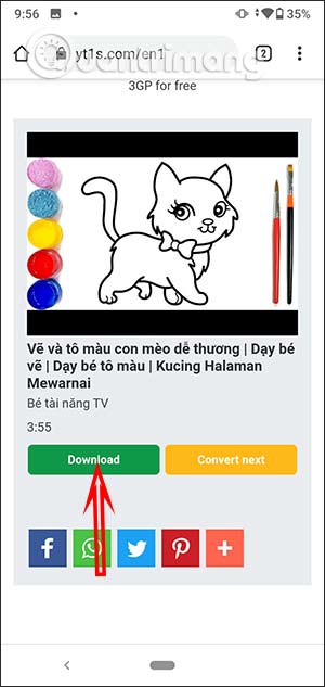 Nhấn nút Download