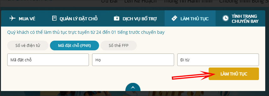 Điền thông tin cá nhân 