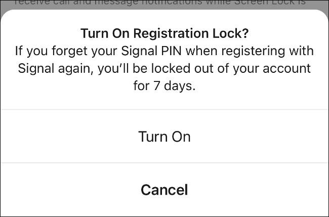 Registration Lock