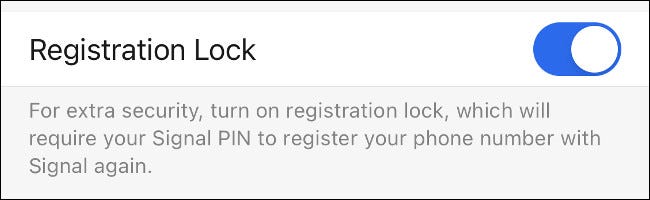 Bật tùy chọn “Registration Lock”