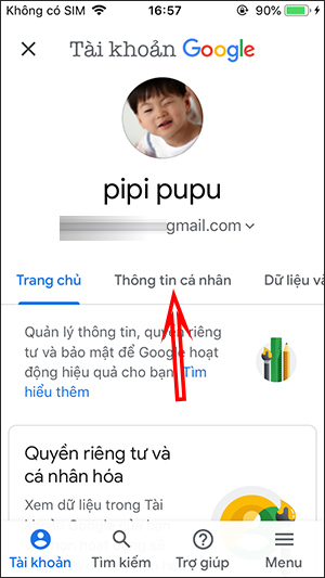 Thông tin cá nhân