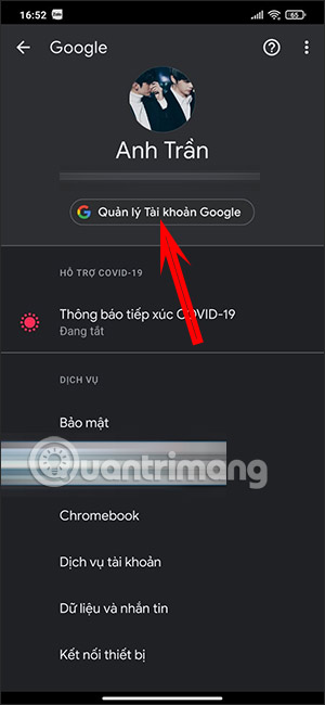 Quản lý tài khoản
