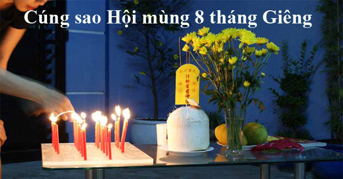 How many candles for the 8th anniversary of the festival are offered?  How to arrange candles to worship stars