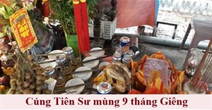 Bài cúng Tiên Sư mùng 9 tháng Giêng