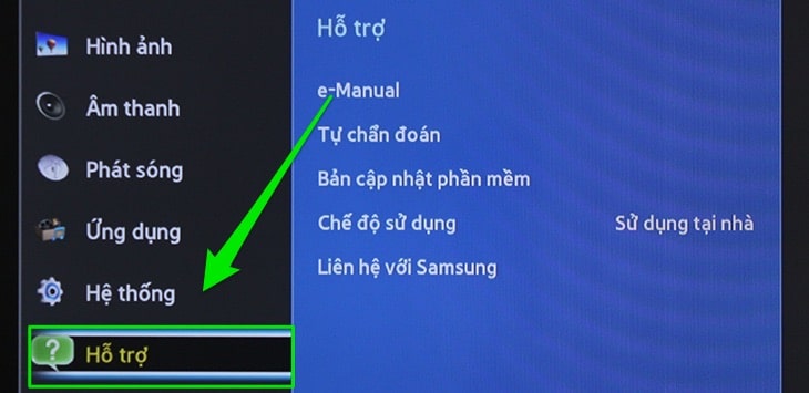 Chọn Hỗ trợ