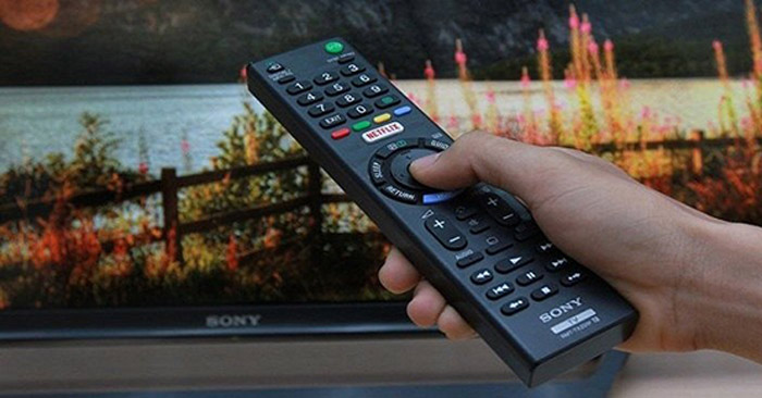 Instructions on how to reset the most standard Sony TV