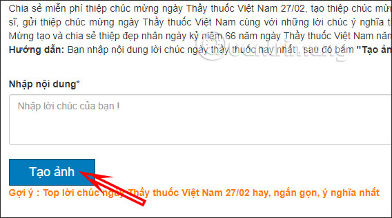 Nhập lời chúc 27/2