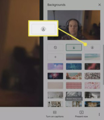 Cách làm mờ hậu cảnh trên Google Meet 5 blur background gg meet 4