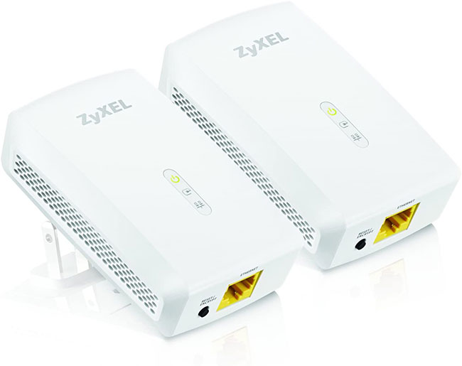 ZyXEL 1000 Mbps Powerline AV2 Gigabit Adapter, Starter Kit