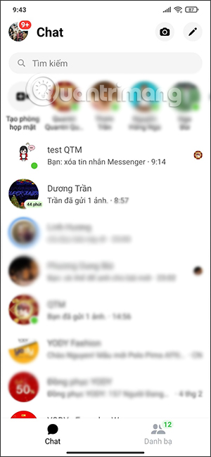 cách xóa nhóm trên messenger