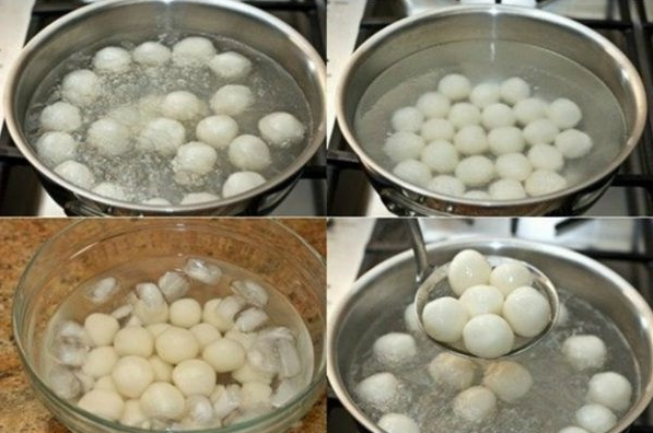 Luộc bánh trôi