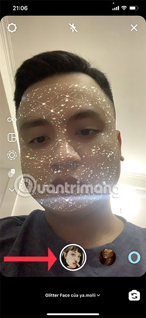 Cách tải filter mặt nạ lấp lánh trên Instagram - Ảnh minh hoạ 4
