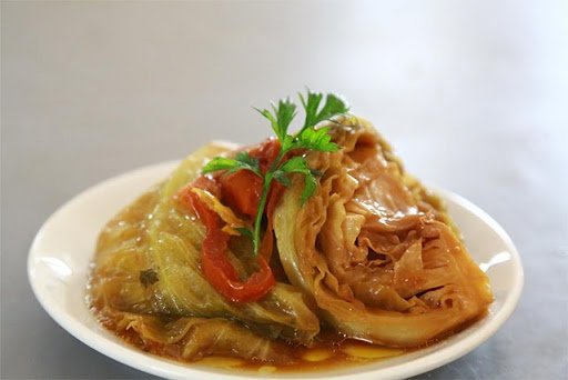 Bắp cải kho chay