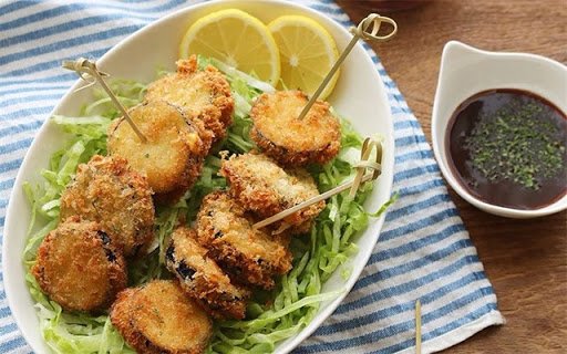 Cà tím lăn bột chiên xù