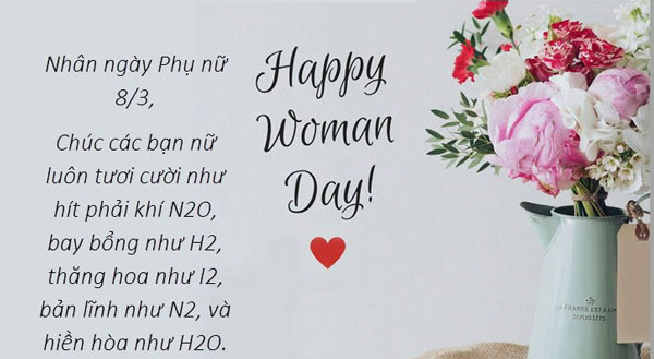 Thiệp 8/3 tặng bạn gái