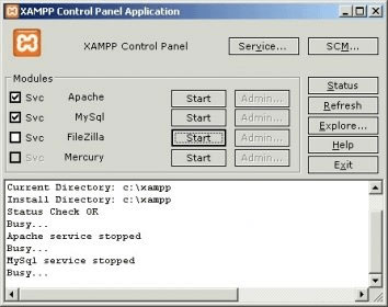 XAMPP is a free local web server