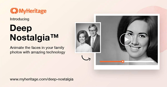 How to restore old photos to animations on MyHeritage