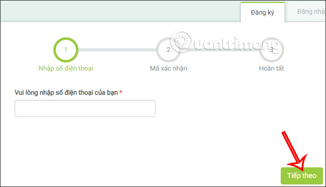Đăng ký tài khoản