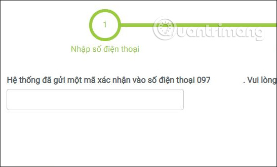 Nhập mã xác minh