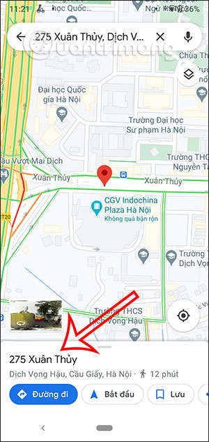 Nhấn vị trí