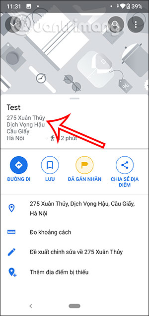 Chọn vị trí