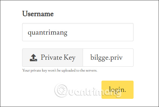 Upload file mã hóa 