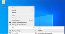 Cách thay đổi tên mặc định "New Folder" của thư mục mới tạo trong Windows 10