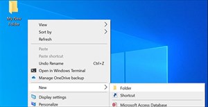 Cách thay đổi tên mặc định "New Folder" của thư mục mới tạo trong Windows 10