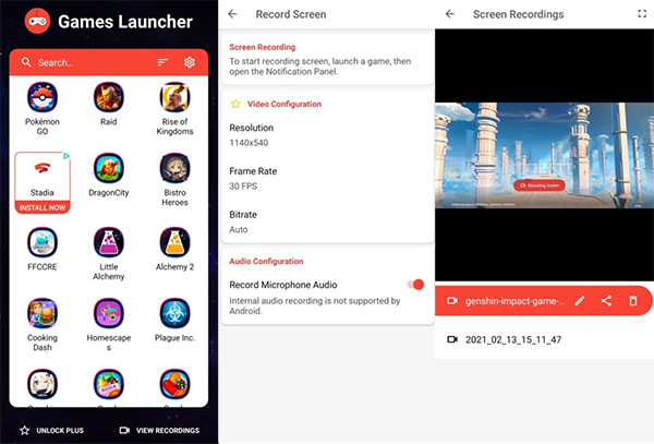 Games Launcher - Booster & Screen Recorder