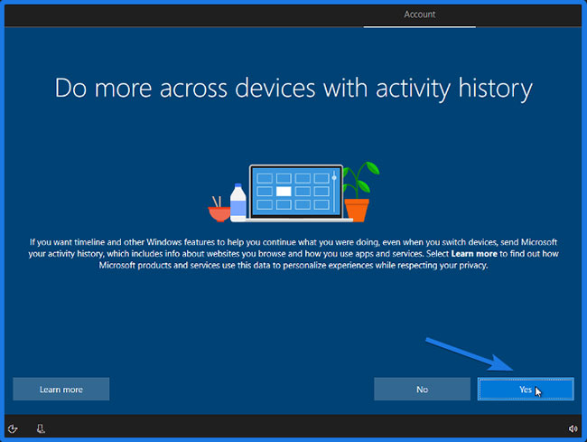 Do more across devices with activity history
