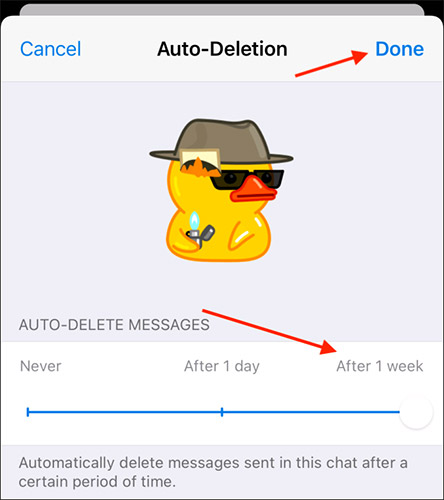 Cách cài đặt tự động xóa tin nhắn trong các cuộc trò chuyện Telegram