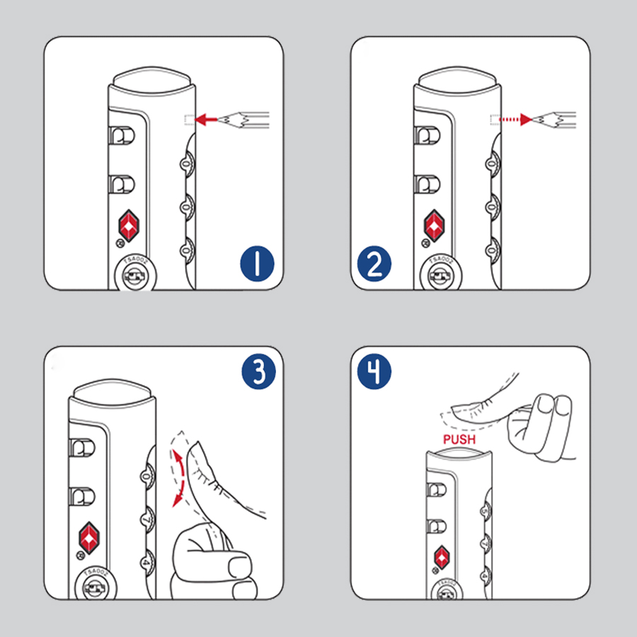 Vali có khóa TSA loại 1