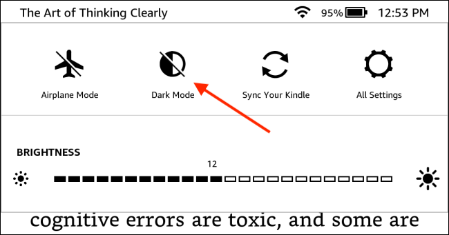 Chọn tùy chọn “Dark Mode”
