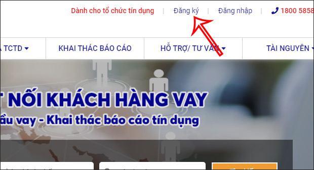 Nhấn Đăng ký