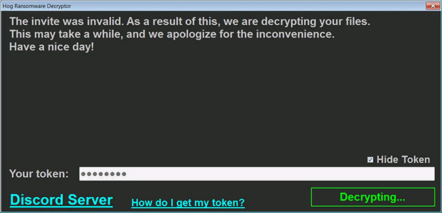 Ransomware giải mã miễn phí