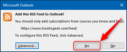 Cách sử dụng Microsoft Outlook làm trình đọc RSS Feed