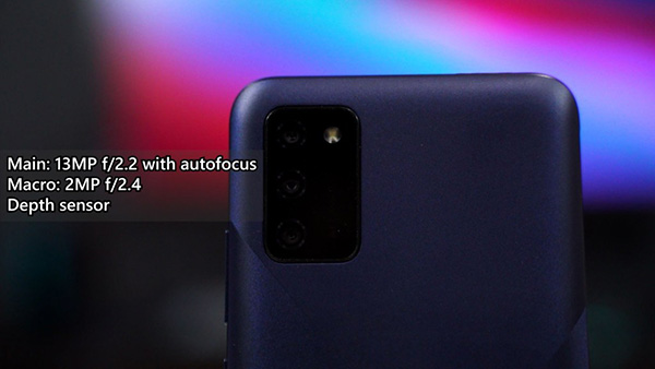 Cụm camera trên Galaxy A02s