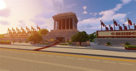 Ngắm Hà Nội đẹp tuyệt vời trong Minecraft