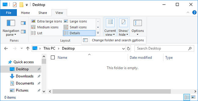 Bỏ chọn Launch folder windows in a separate process
