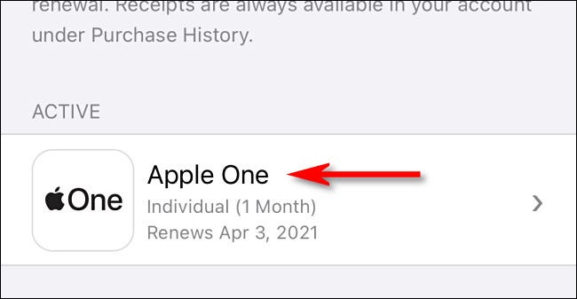 Nhấn vào “Cancel Apple One”