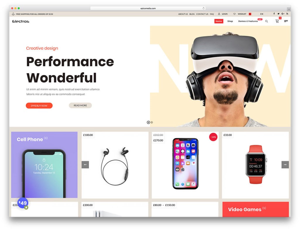 Website bán thiết bị công nghệ