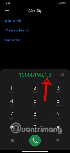 Nhập tiếp số lẻ con 