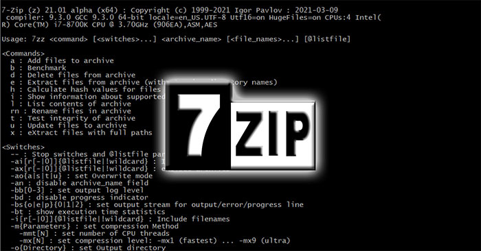 7-zip has an official release for Linux for the first time